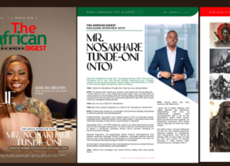 The African Digest Unveils Special Landmark Edition of Magazine: Celebrating African Excellence, Innovation and Heritage