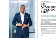 The African Digest Magazine Exclusive Interview with Mr. Nosakhare Tunde-Oni: