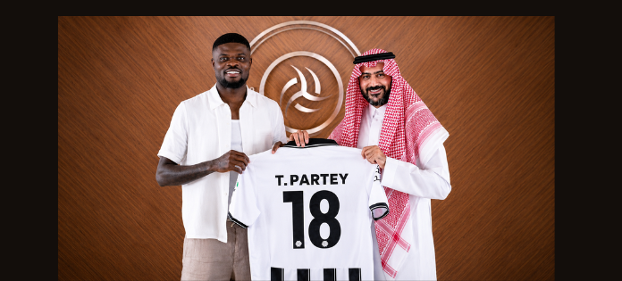 Ghanaian Top Football Star, Thomas Partey joins Saudi Pro-League, ‘Al Shabab’, beginning a new chapter